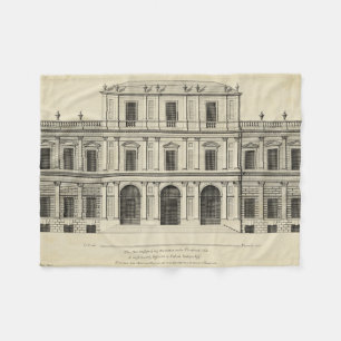 Theator Stil Façade av Colen Campbell Fleecefilt