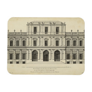 Theator Stil Façade av Colen Campbell Magnet
