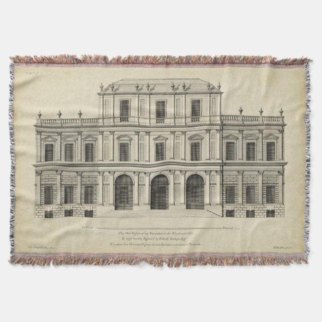 Theator Stil Façade av Colen Campbell Mysfilt (Framsidan)