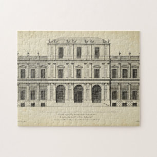 Theator Stil Façade av Colen Campbell Pussel