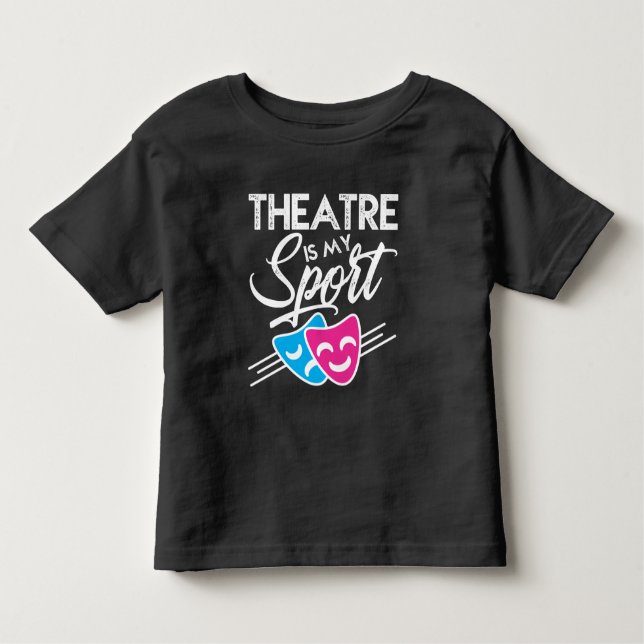 Theatormask Humor Drama Broadway Theaters T Shirt (Framsida)