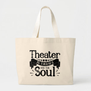 Theatormask Musical Broadway Actress Gift Jumbo Tygkasse