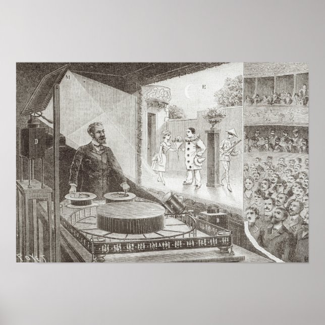"Theatoropque" och dess uppfinnare Poster (Framsidan)