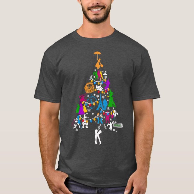 Theatre Christmas T Shirt (Framsida)