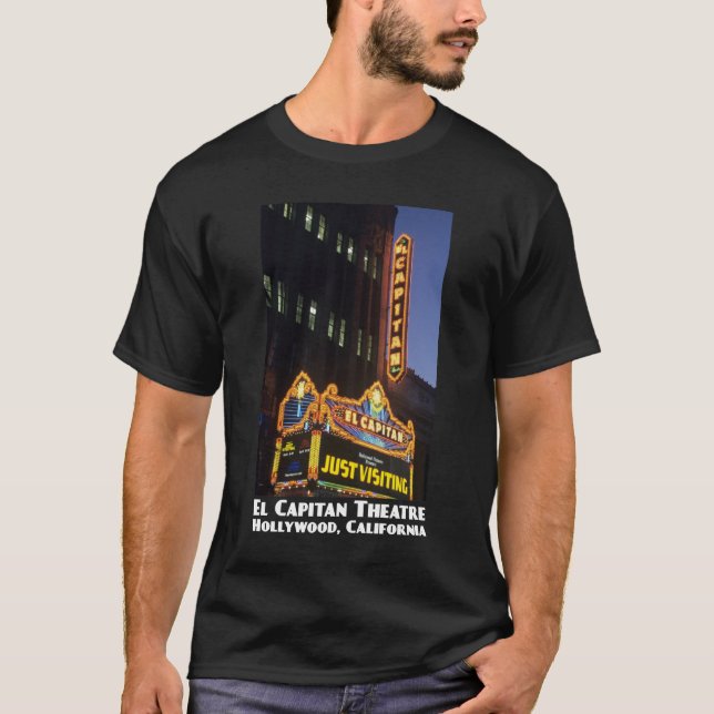 Theatre för El Capitan, Hollywood mörkT-tröja Tee Shirt (Framsida)