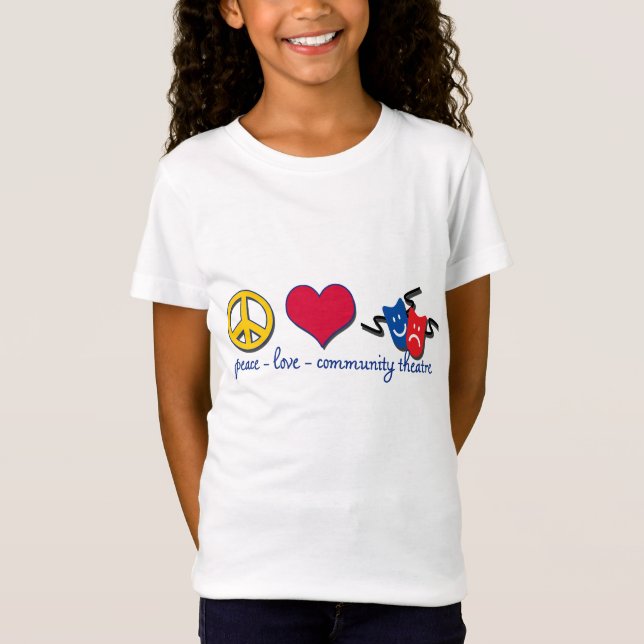 Theatre för fredkärlekgemenskap t-shirt (Framsida)