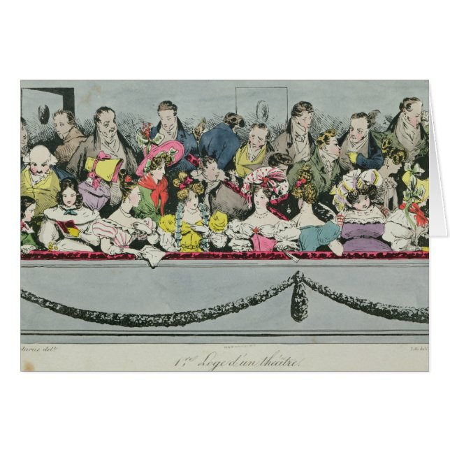 Theatre för premiärLoge d'un Hälsningskort (Framsidan Horizontal)