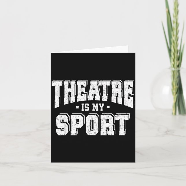 Theatre Is My Srt  Kort (Framsida)