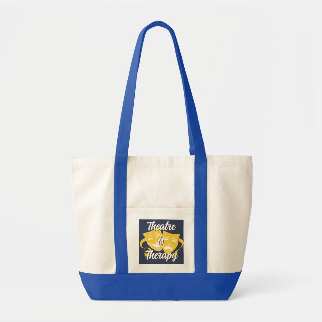 Theatre is Therapy Impulse Tote Bag - Canvas Tygkasse (Framsidan)