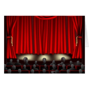 Theatre med åhörare hälsningskort