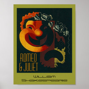 Theatreaffisch Romeo & Juliet William Shakespeare Poster