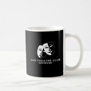 Theatredramaklubben maskerar beställnings- kaffemugg