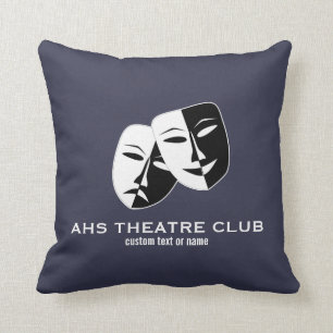 Theatredramaklubben maskerar beställnings- kudde