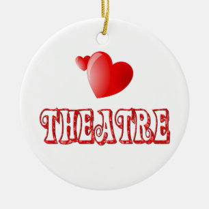 Theatrehjärtor Julgransprydnad Keramik