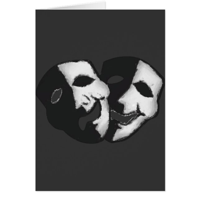 Theatren är liv hälsningskort (Framsidan)