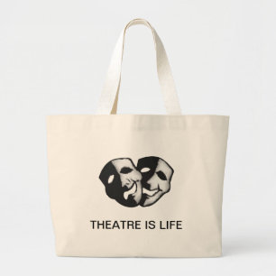 Theatren är liv jumbo tygkasse