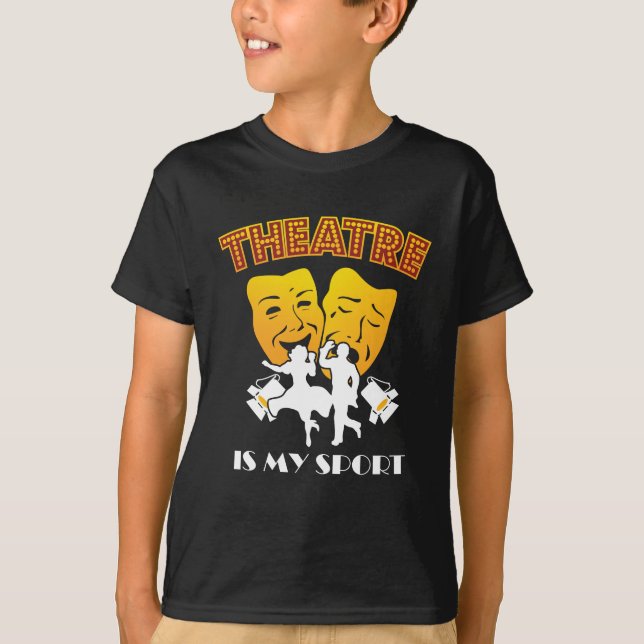 Theatren är min sport t-shirt (Framsida)