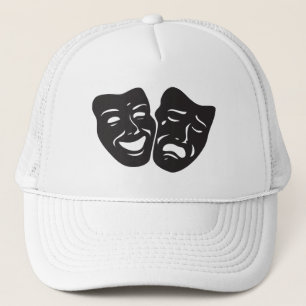 Theatren för komeditragedidramat maskerar keps