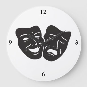Theatren för komeditragedidramat maskerar stor klocka
