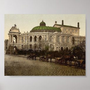 Theatren, Odessa, Ryssland, (dvs., Ukraina) Poster