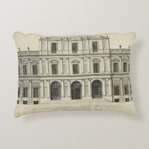 Theatrical Stil Façade av Colen Campbell Prydnadskudde