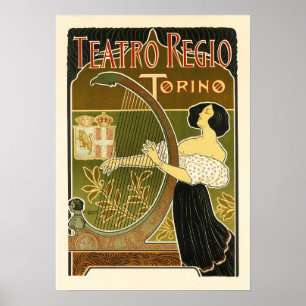 THEATRO REGIO Torino Italien Opera Music House Poster