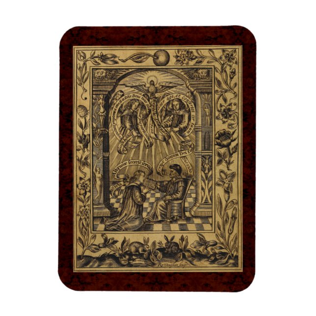 Theatrum Chemicum: 1652 Alchemy Illustration Magnet (Vertikal)