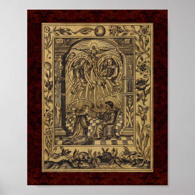 Theatrum Chemicum: 1652 Alchemy Illustration Poster (Framsidan)