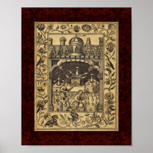 Theatrum Chemicum: Alkemiillustration 1652 Poster