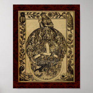 Theatrum Chemicum: Alkemiillustration 1652 Poster