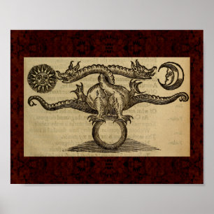 Theatrum Chemicum: Alkemiillustration 1652 Poster