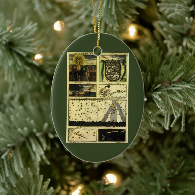 Theatrum Cometicum Comets by Stanislaw Lubieniecki Julgransprydnad Keramik (Träd)