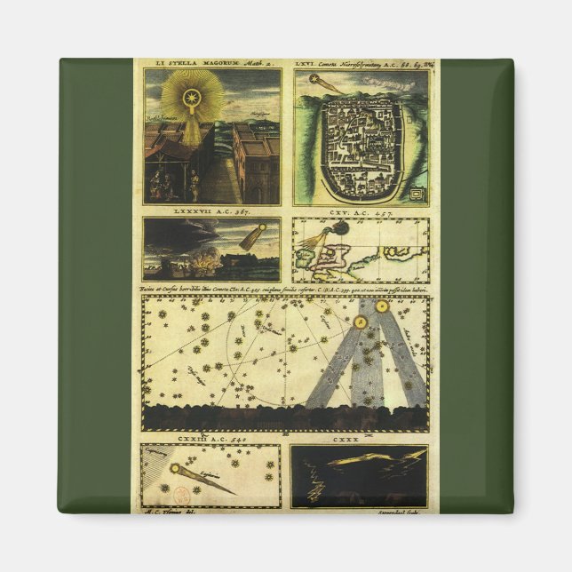 Theatrum Cometicum Comets by Stanislaw Lubieniecki Magnet (Framsidan)