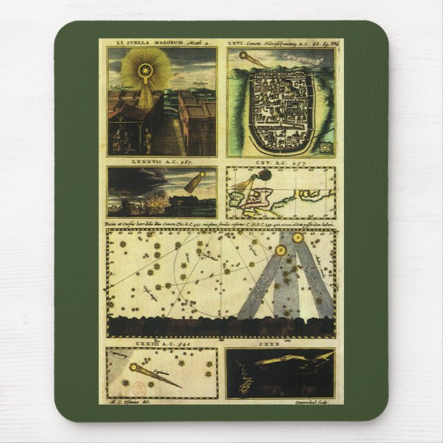 Theatrum Cometicum Kometer av Stanislaw Lubienieck Musmatta (Framsidan)