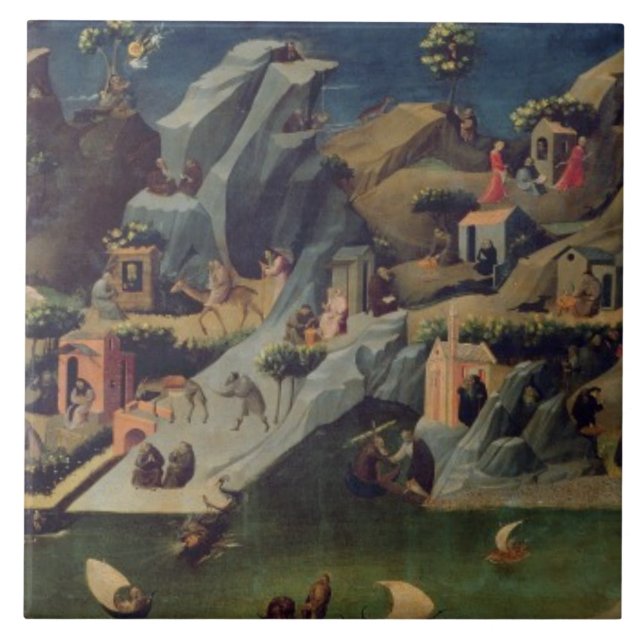 Thebaid c.1410 (tempera på panel) (se också 16294 kakelplatta (Framsidan)