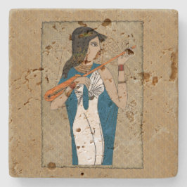 Theban Ancient Grekiska egyptiska Underlägg Sten