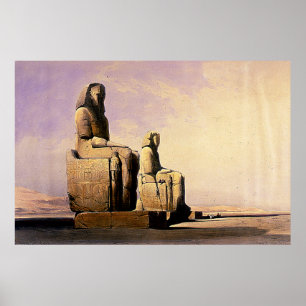 Thebes 4:e december 1838 David Roberts / Haghe Art Poster