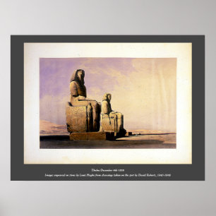 Thebes 4:e december 1838 David Roberts / Haghe Art Poster