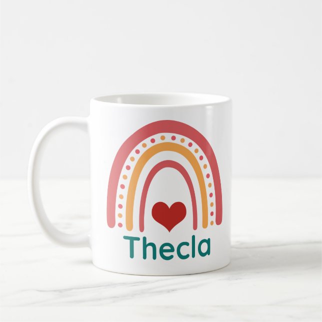 Thecla Vintage Boho Rainbow Kaffemugg (Vänster)
