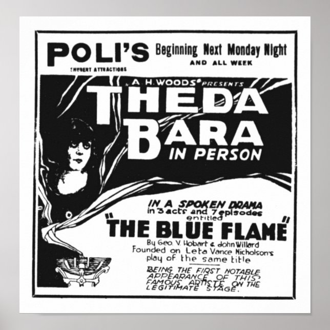 Theda Bara 1920 poster personligt utseende (Framsidan)