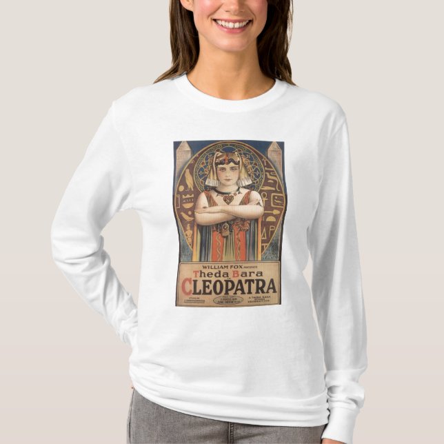 Theda Bara Cleopatra vintageadvertizing 1917 T-shirt (Framsida)