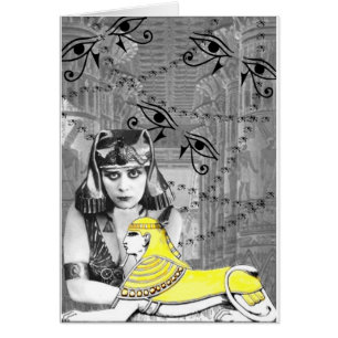Theda Bara Collagedesign Hälsningskort