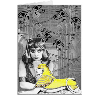Theda Bara Collagedesign Hälsningskort
