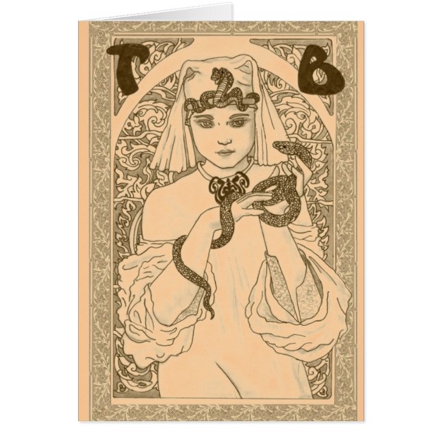 Theda Bara Hälsningskort (Framsidan)