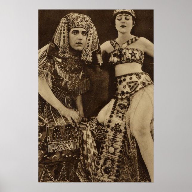 Theda Bara i Cleopatra Silent Movie Poster (Framsidan)