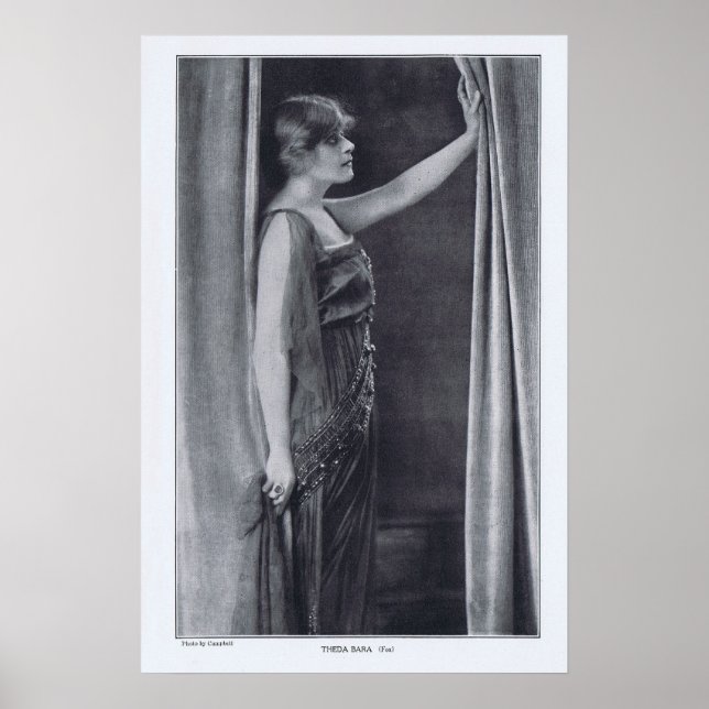 Theda Bara Rotrogravure 1916 Skriv ut Poster (Framsidan)
