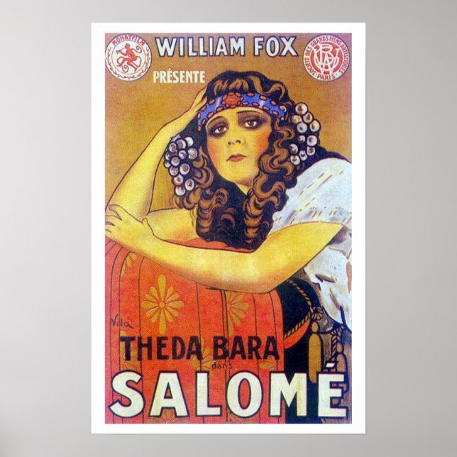 Theda Bara Salome Movie Poster (Framsidan)