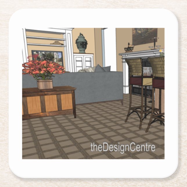 theDesignCentre décor konst  Underlägg Papper Kvadrat (Framsidan)