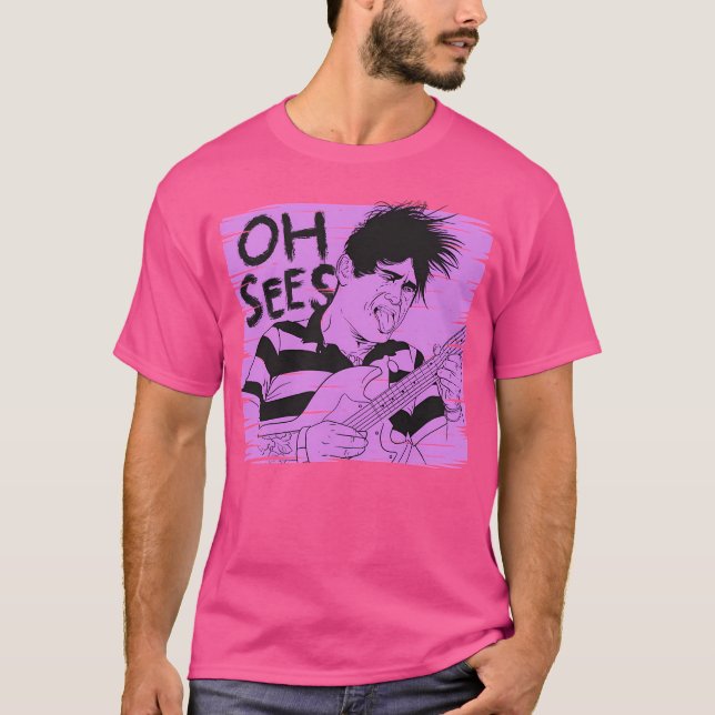 Thee Oh Sees John Dwyer Merch T Shirt (Framsida)