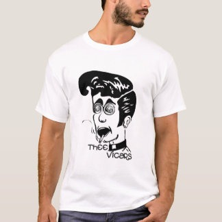 Thee Vicars förser med krage och för logotyp T Tröja